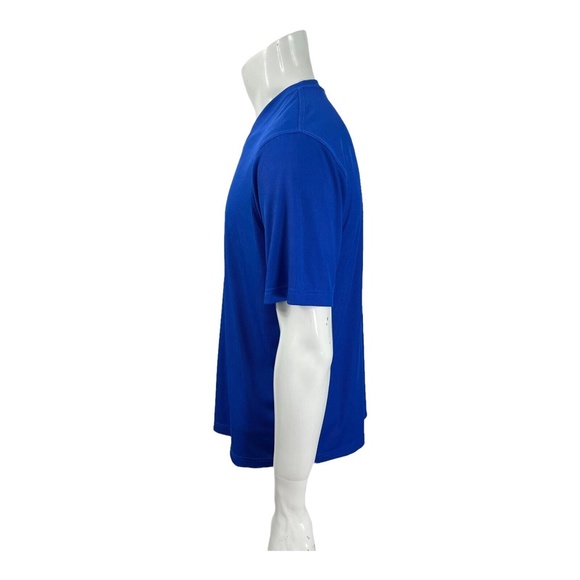 Tulliano V-Neck T-shirt Ribbed Royal Blue Mens Large - Picture 7 of 9